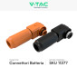Immagine 2 - Connettori di Potenza Arancione e Nero 120A 1500V per Batterie V-Tac SKU 11377 - Set da 2 - Mod. ESP-120A-25-OR + ESP-120A-25-BK