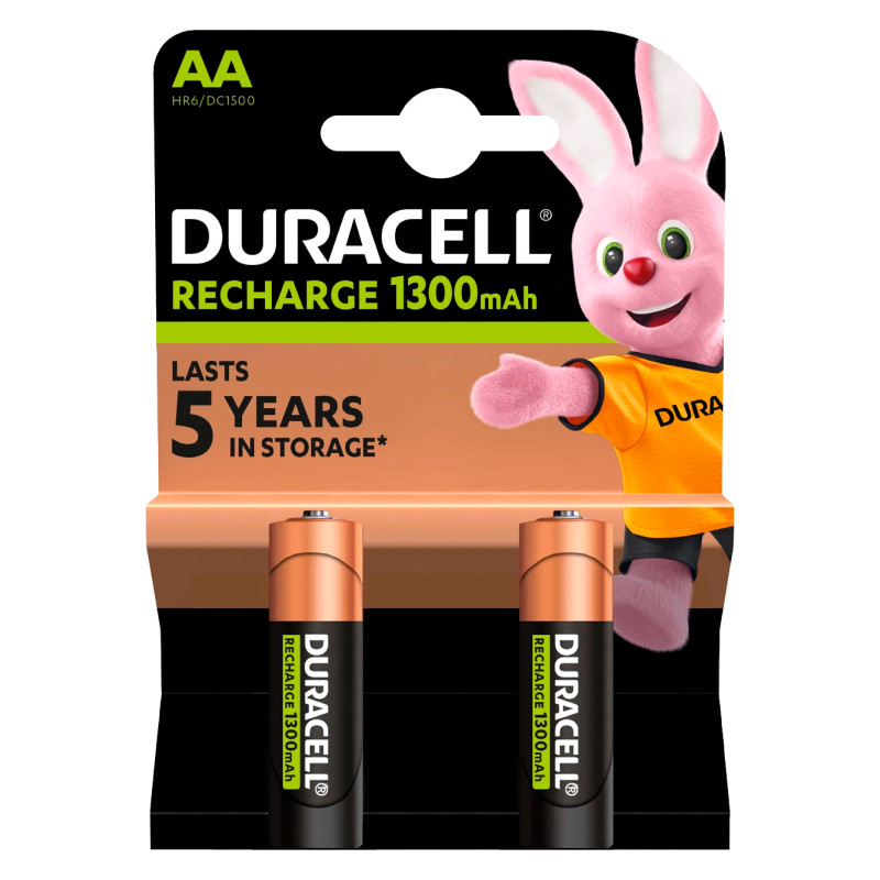 Duracell Value Precharged 1300mAh Pile Ricaricabili Stilo AA