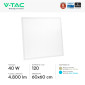 Immagine 18 - V-Tac VT-61044 Pannello LED Quadrato 60x60 40W SMD Chip CREE a Incasso con Driver Starsense - SKU 241456 / 241466