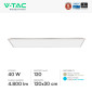 Immagine 32 - V-Tac VT-61045 Pannello LED Rettangolare 120x30 40W SMD Chip CREE a Incasso con Driver Starsense - SKU 241476 / 241486