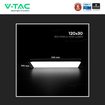 V-Tac VT-61045 10 Pannelli LED CREE Rettangolare 120x30 40W