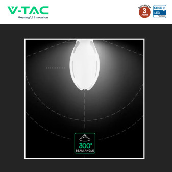 V-Tac Lampadina LED E27 36W  Oliva SMD CREE