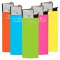 Immagine 1 - Clipper Brio Micro Accendino a Pietrina Piccolo Ricaricabile con Fantasia Fluo Solid - Serie da 5 Accendini