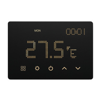 ETTROIT Cronotermostato Digitale Touchscreen Nero - mod. ETWF4302