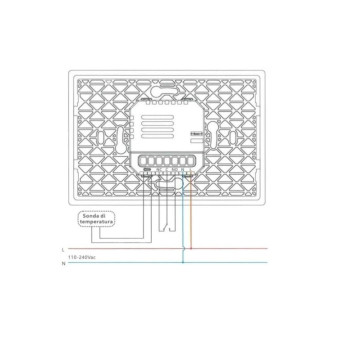 ETTROIT Cronotermostato Digitale Touchscreen Bianco - mod. ETWF4301