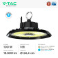 Immagine 4 - V-Tac VT-91102 Lampada Industriale LED UFO 100W SMD Chip CREE High Bay IP65 - SKU 240756 / 240746