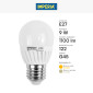Immagine 4 - Imperia Lampadina LED E27 9W MiniGlobo G45 SMD in Ceramica - mod. 214053 / 214060