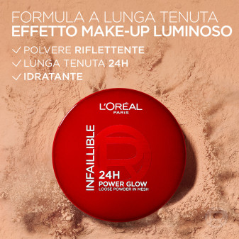 L'Oréal Paris Infaillible 24h Power Glow Cipria in Polvere Medium