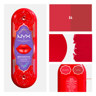 NYX Kit Duo Labbra Bridgerton 04 Matita + Lucidalabbra