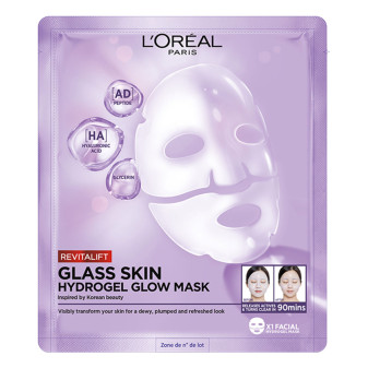 L'Oréal Paris Revitalift Filler Glass Skin Maschera Viso Idratante