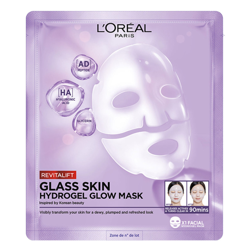 L'Oréal Paris Revitalift Filler Glass Skin Maschera Viso Idratante