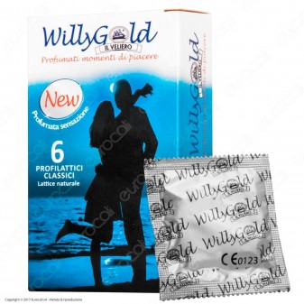 WillyGold Classico - Scatola da 6 Preservativi