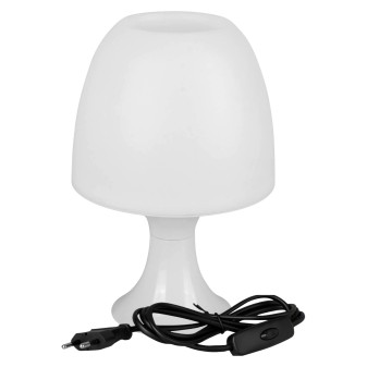 Velamp Lampada da Tavolo Mushroom con Portalampada per Lampadine E14