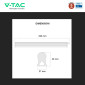 Immagine 6 - V-Tac VT-035 Tubo LED T5 4W SMD Chip CREE Lampadina 30cm Plafoniera Linkabile con Interruttore - SKU 216896 / 216906 / 216916