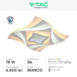 Immagine 2 - V-Tac VT-7734 Plafoniera LED a Superficie 75W SMD Changing Color CCT 3in1 Dimmerabile con Telecomando Colore Bianco - SKU 23397