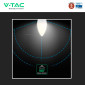 Immagine 8 - V-Tac VT-293D Lampadina LED E14 5,5W Candela C37 SMD Chip CREE - SKU 2120186-6