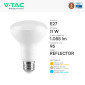 Immagine 5 - V-Tac VT-280 Lampadina LED E27 11W Reflector R80 SMD Chip CREE - 211356 / 211366 / 211376