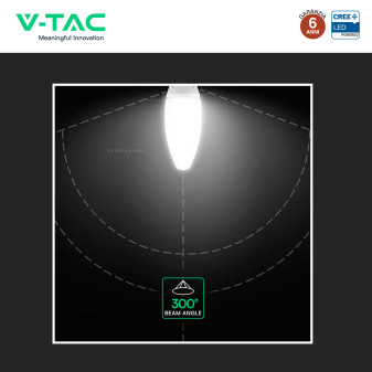 V-Tac VT-260 Lampadina LED E40 60W Oliva SMD Chip CREE