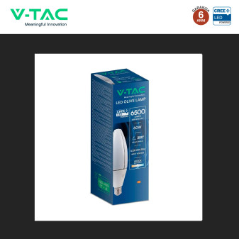 V-Tac VT-260 Lampadina LED E40 60W Oliva SMD Chip CREE
