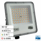 Immagine 1 - V-Tac VT-44058CCT Faro LED 50W Faretto SMD Chip CREE IP65 IK06 Changing Color CCT 3in1 Colore Nero - SKU 240736