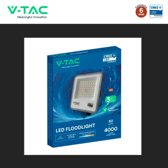 V-Tac VT-44058CCT Faro LED 50W SMD CREE IP65 IK06 CCT 3in1