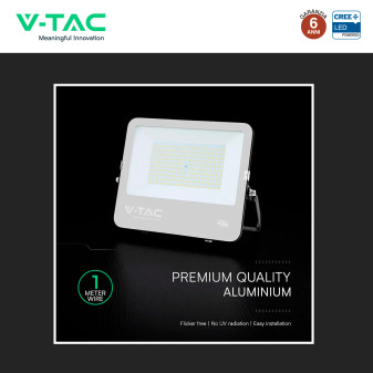V-Tac VT-44153 Faro LED 150W SMD Chip CREE IP65 IK05 Nero