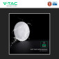 Immagine 9 - V-Tac VT-8603 Plafoniera LED Rotonda 20W SMD Chip CREE IP65 IK08 CCT Changing Color 3in 1 Colore Bianco - SKU 801-24-6