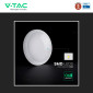 Immagine 12 - V-Tac VT-8603 Plafoniera LED Rotonda 20W SMD Chip CREE IP65 IK08 CCT Changing Color 3in 1 Colore Bianco - SKU 801-24-6