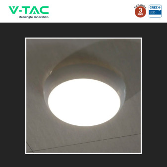 V-Tac VT-8633 Plafoniera LED Rotonda 20W SMD Chip CREE Sensore