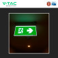 Immagine 4 - V-Tac VT-519-S Lampada LED per Uscita di Emergenza a Bandiera 2W SMD Chip CREE IP20 con Funzione SE+SA - SKU 836-6