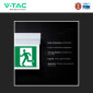 Immagine 7 - V-Tac VT-519-S Lampada LED per Uscita di Emergenza a Bandiera 2W SMD Chip CREE IP20 con Funzione SE+SA - SKU 836-6
