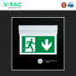 Immagine 8 - V-Tac VT-519-S Lampada LED per Uscita di Emergenza a Bandiera 2W SMD Chip CREE IP20 con Funzione SE+SA - SKU 836-6