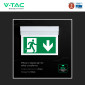 Immagine 10 - V-Tac VT-519-S Lampada LED per Uscita di Emergenza a Bandiera 2W SMD Chip CREE IP20 con Funzione SE+SA - SKU 836-6