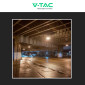 Immagine 5 - V-Tac VT-91100 Lampada Industriale LED UFO 100W SMD High Bay IP65 Changing Color CCT 3in1 - SKU 23622