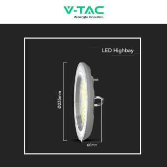 V-Tac VT-91100Lampada Industriale LED UFO 100W SMD High Bay