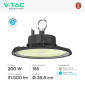 Immagine 4 - V-Tac VT-91202 Lampada Industriale LED UFO 200W SMD High Bay IP65 - SKU 24079 / 24078