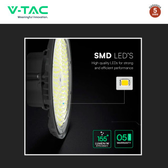 V-Tac VT-91202 Lampada Industriale LED UFO 200W SMD High Bay