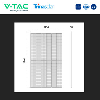 V-Tac Pannelli Fotovoltaici Trina Solar 505W TIER 1 Monocristallini