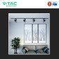 Immagine 8 - V-Tac VT-11122 Faretto LED da Binario 20W Track Light COB Chip CREE Colore Nero - SKU 241546 / 241556 / 241566