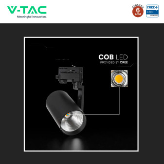 V-Tac VT-11122 Faretto LED da Binario Track Light COB Chip CREE