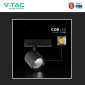 Immagine 11 - V-Tac VT-11130 Faretto LED da Binario 30W Track Light COB Chip CREE Colore Nero - SKU 241606 / 241616 / 241626