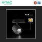 Immagine 12 - V-Tac VT-11136 Faretto LED da Binario 36W Track Light COB Chip CREE Colore Nero - SKU 241636 / 241646 / 241656