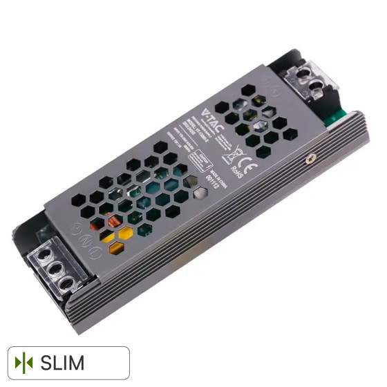 V-Tac VT-13060-S Alimentatore Led Slim 60W 12V 5A Per Uso Interno