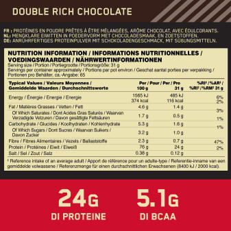 Gold Standard Protein Doppio Cioccolato Optimum Nutrition