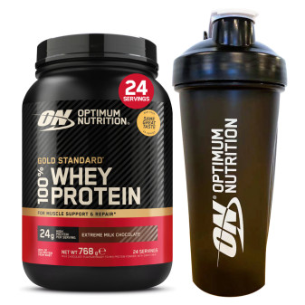 Proteine al Cioccolato al Latte con Shaker Optimum Nutrition 768g