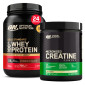Immagine 1 - Optimum Nutrition Proteine Whey e Creatina Gold Standard 100% Whey Cioccolato al Latte 768g Micronised Creatine 317g
