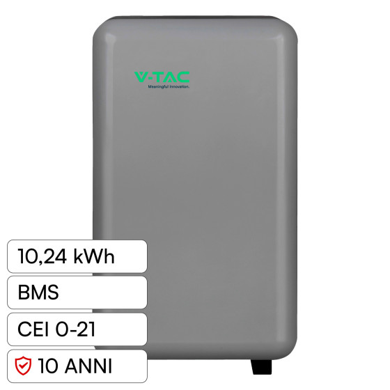 V-Tac VT-12715 Batteria BMS LiFePO4 51,2V 200Ah 10,24 kWh