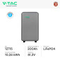 Immagine 2 - V-Tac VT-12715 Batteria BMS LiFePO4 51,2V 200Ah 10,24 kWh Garanzia 10 Anni Inverter Impianto Fotovoltaico CEI 0-21 - SKU 12715