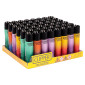 Immagine 1 - Clipper Large Accendino a Pietrina Grande Ricaricabile con Fantasia Metallic Gradient 9 - Box da 48 Accendini