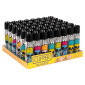 Immagine 1 - Clipper Large Accendino a Pietrina Grande Ricaricabile con Fantasia Mushrooms Skulls - Box da 48 Accendini